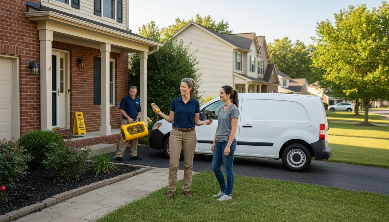Residential water damage restoration in Lawrence, PA